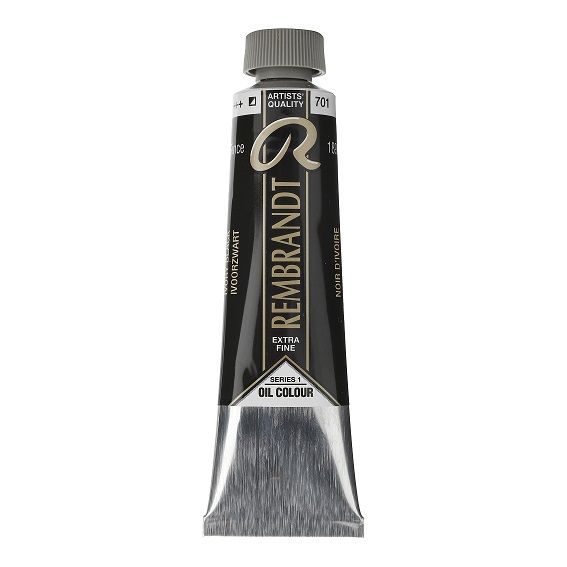 Rembrandt Oil 40ml - Ivory Black