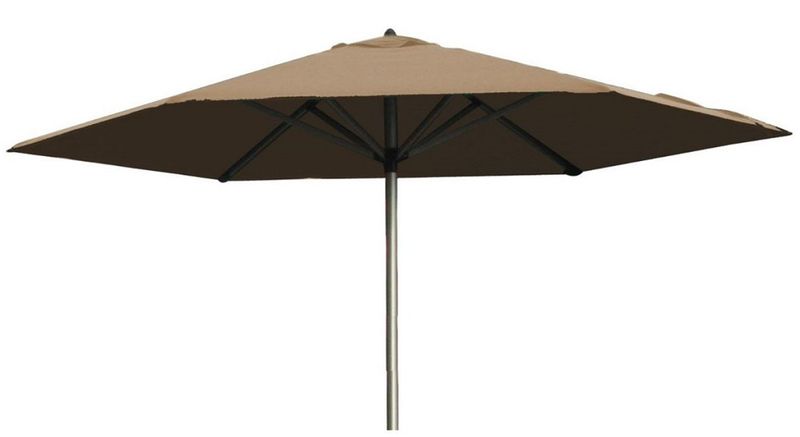 Woodline - Round 3m Aluminium Umbrella - Beige