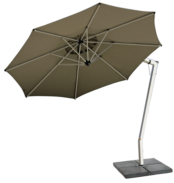 Woodline - Round 3m Aluminium Cantilever - Beige