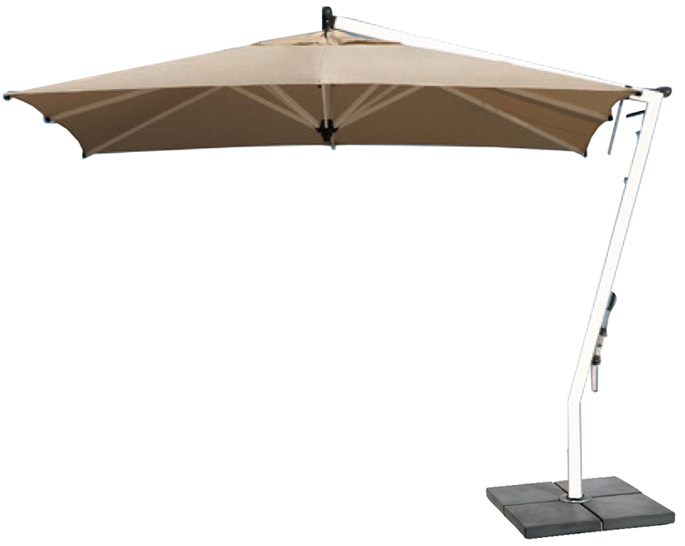 Woodline - Square 2.5m Aluminium Cantilever - Beige