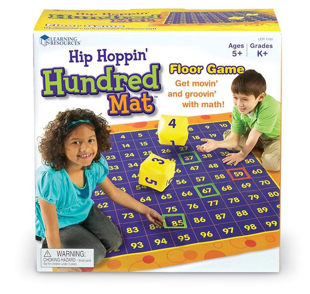 Learning Resources Hip Hoppin Hundred Mat