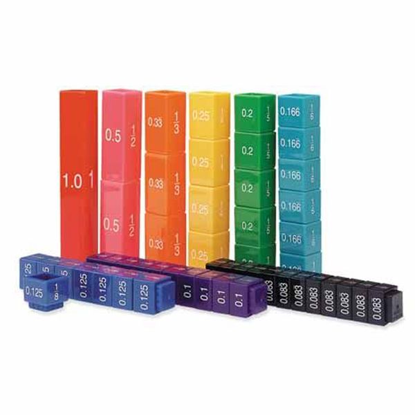 Greenbean - Equivalency Cubes - Fraction Learning Set - 51pcs in Polybag
