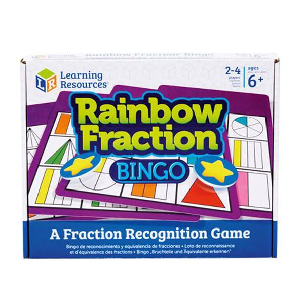 Learning Resources Rainbow Fraction Bingo