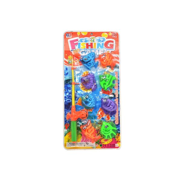 Fishing Game With Rod And 8 Fish