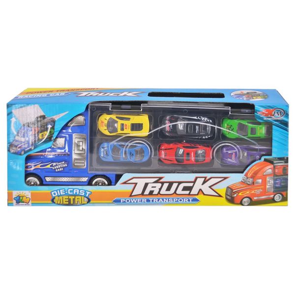 Free Wheel Truck With 6 Diecast Cars