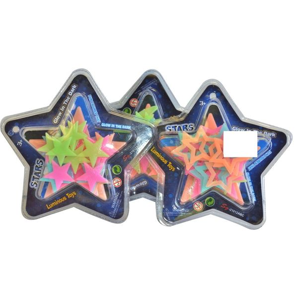 Glow In The Dark Stars &amp; Moon - Assorted Designs - 3 Pack