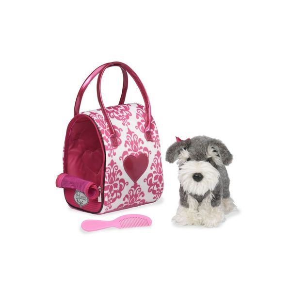 Pucci Pups-Pink With Glam Bag &amp; Schnauzer