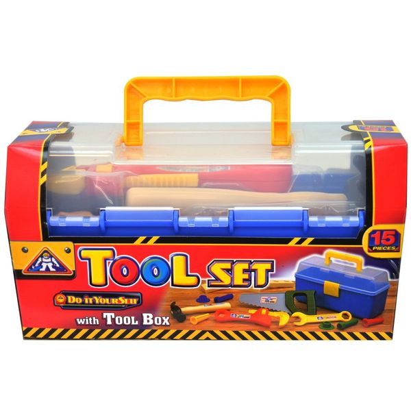 Tool Set In Small Carry Case - 15 Piece