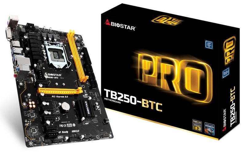 Biostar TB250-BTC Bitcoin Socket 1151 Motherboard