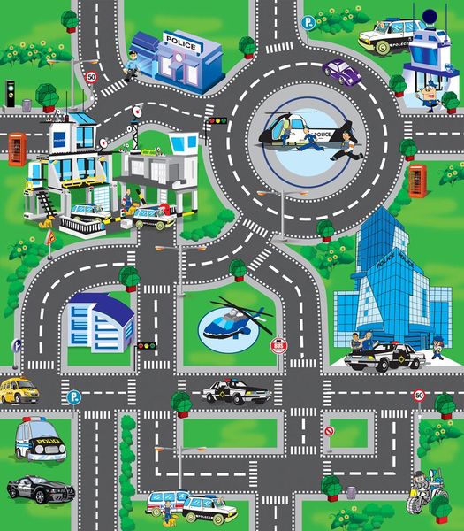 My Dream Mat Kids Police Playmat