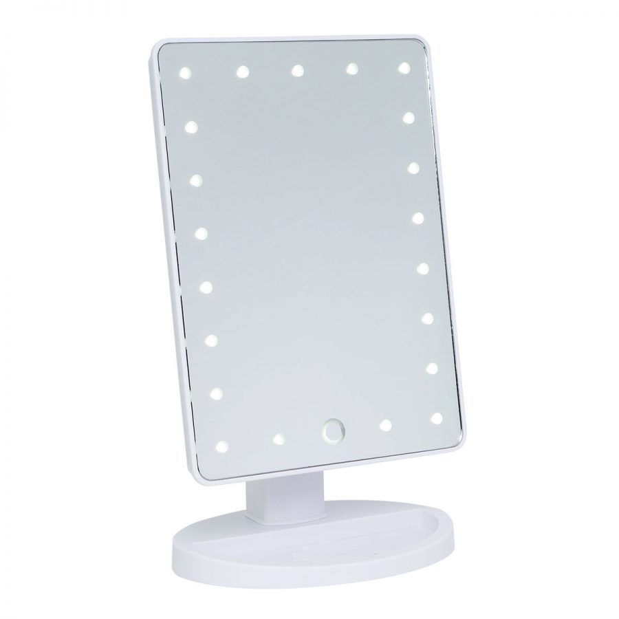 Led Stand Makeup Mirror With Lights, Vanity Mirror With Lights Stand Up