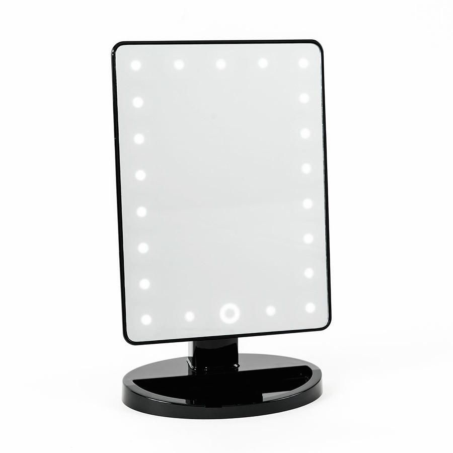 LED Stand Makeup Mirror with Lights - Black | Shop Today. Get it