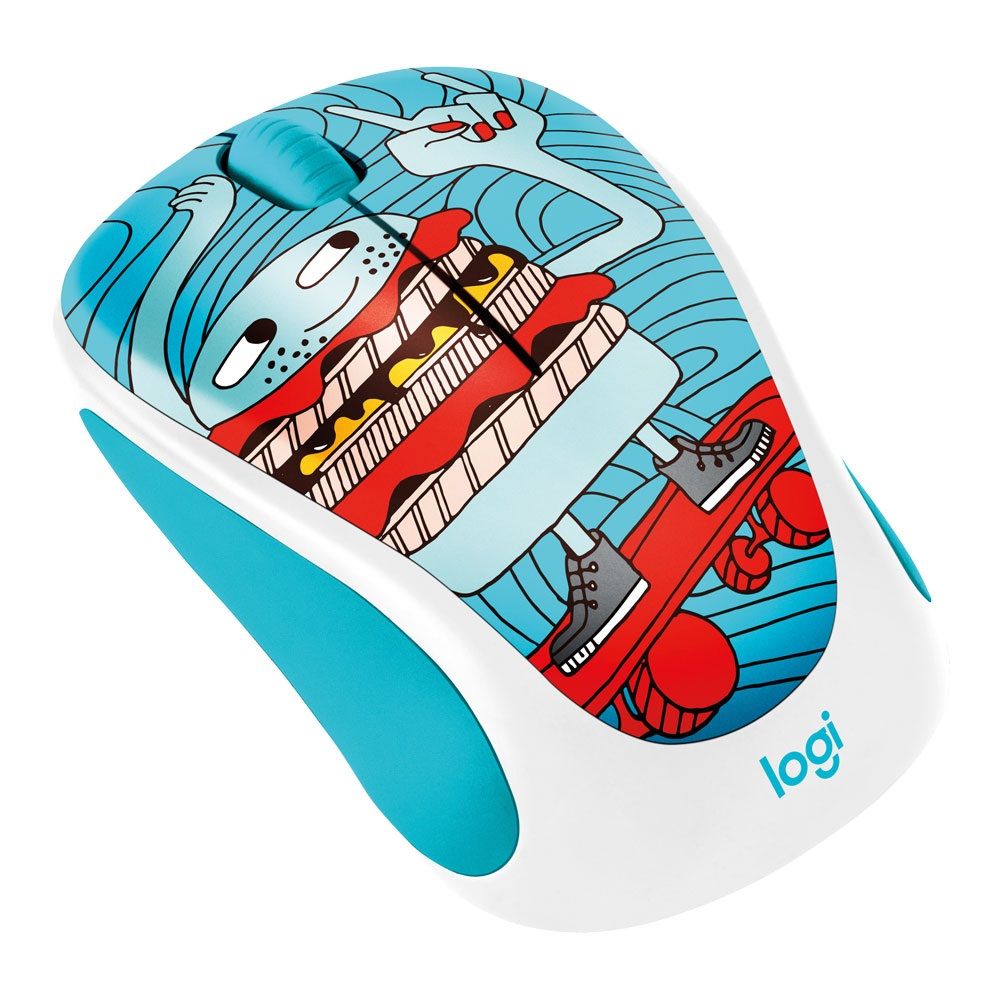 Logitech M238 Doodle Collection Wireless Mouse Skateburger Buy