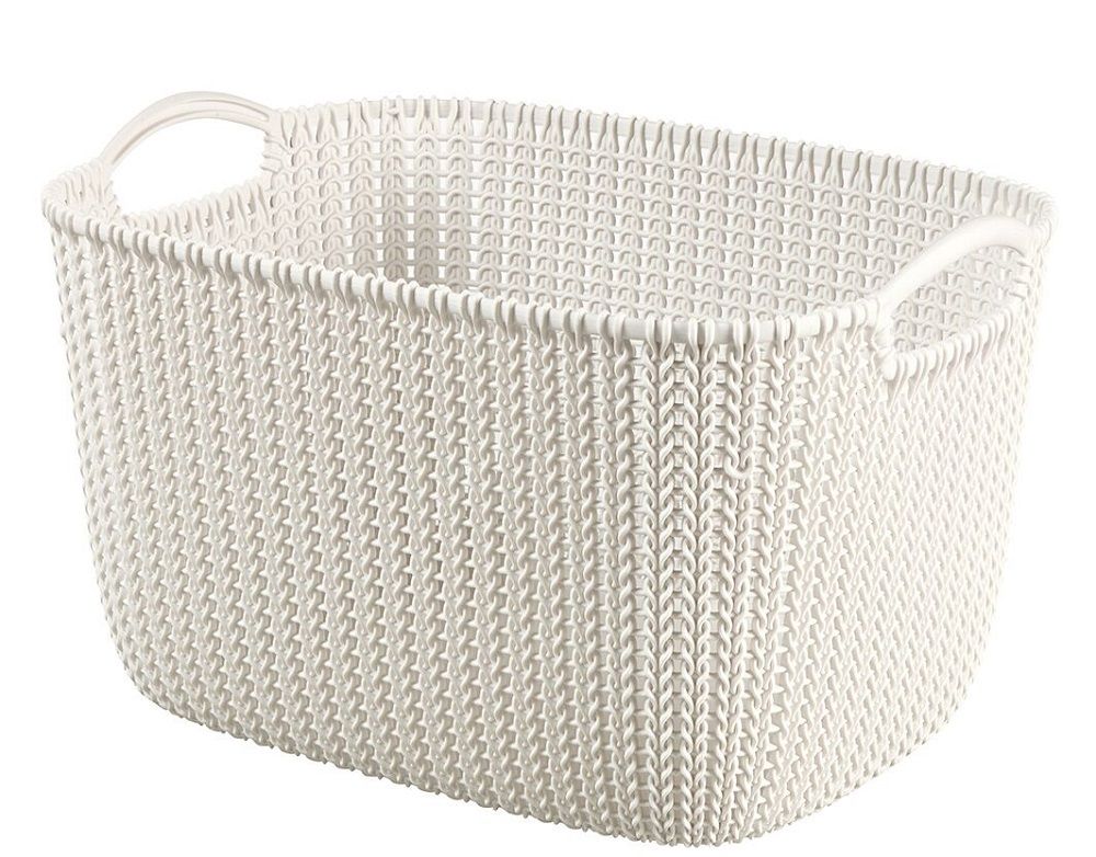 Curver by Keter Knit Basket Rectangular Large Oasis White Buy