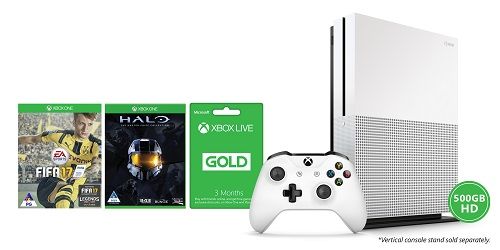 Xbox One S 500GB + FIFA 17 + 3 Months Live + Halo Master Chief Collection