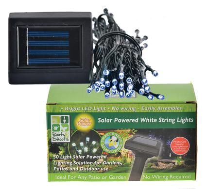 Roots &amp; Shoots Solar Power Fairy Lights for Garden &amp; Outdoor Decor
