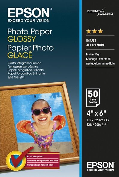 Epson Photo Paper Glossy 10cm x 15cm - (50 sheets)