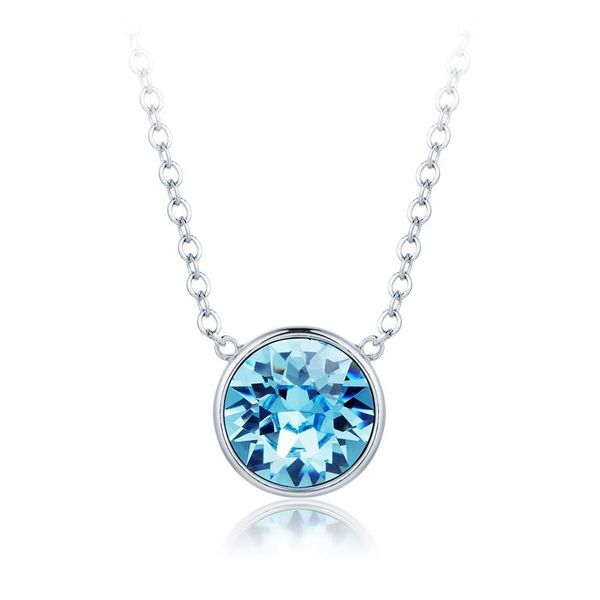 Civetta Spark Miki Pendant with Aquamarine Swarovski Crystal