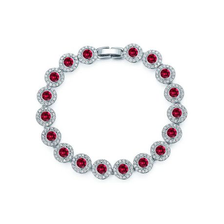 Civetta Spark Miki Bracelet with Ruby Swarovski Crystal Rhodium Plated Shop Today. Get it Tomorrow takealot