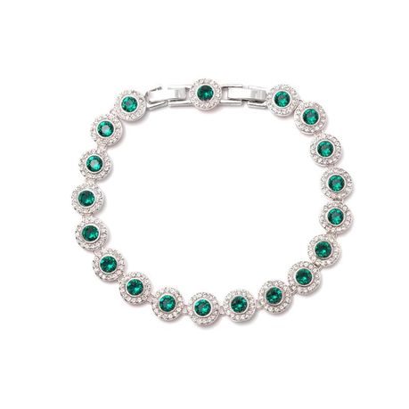 Emerald swarovski online bracelet