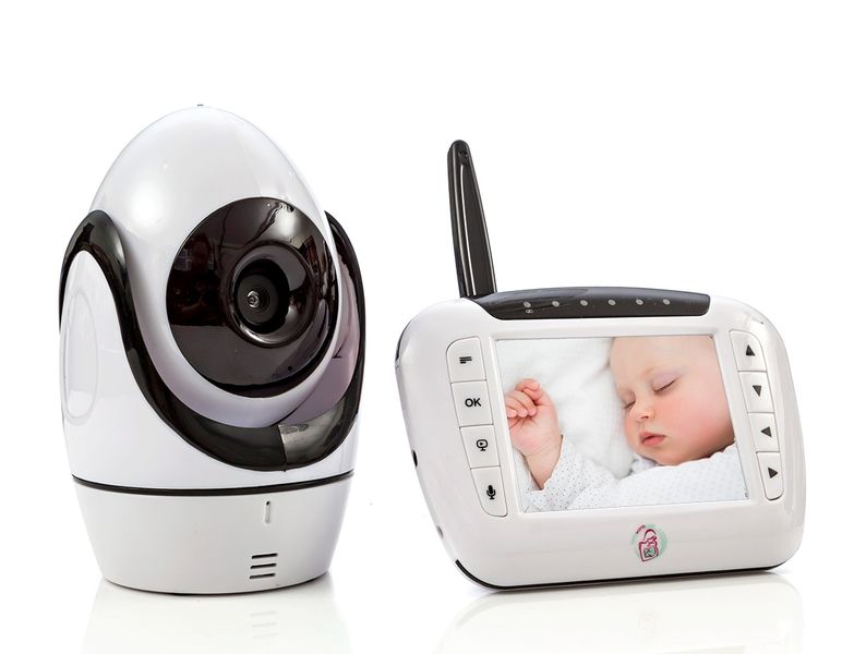 3.5" Rotating Camera Digital Baby Monitor - Wireless Video, Night Vision