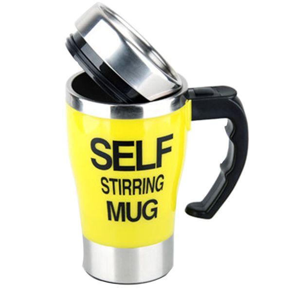 Self-Stirring Mug - Yellow