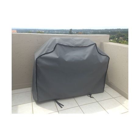 BraaiShield waterproof braai cover side view - UV resistant BBQ cover for South African weather