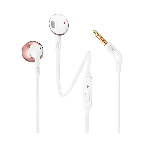 JBL TUNE 205 Wired In-Ear Headphones With Mic - Rose Gold
