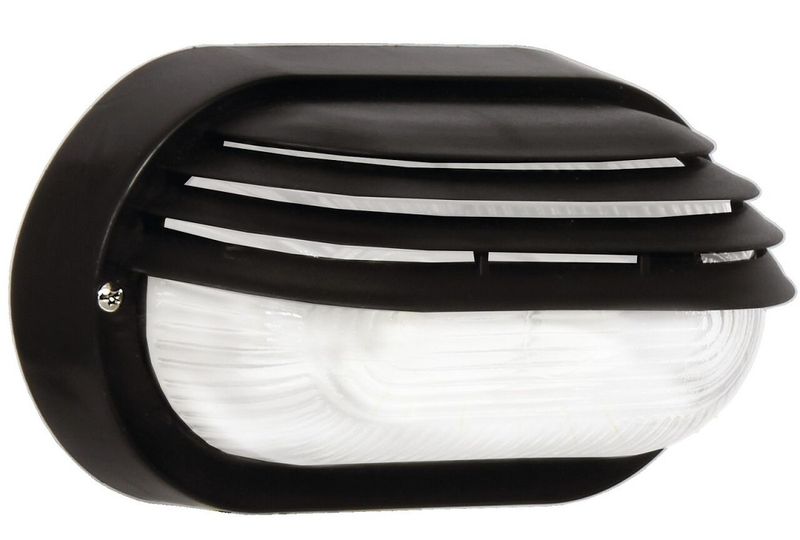 Bright Star Lighting - Outdoor Oval PVC Bulkhead - Black