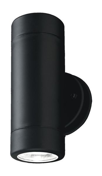 Bright Star Lighting - Outdoor Fixed Up and Down PVC Wall Light - Black