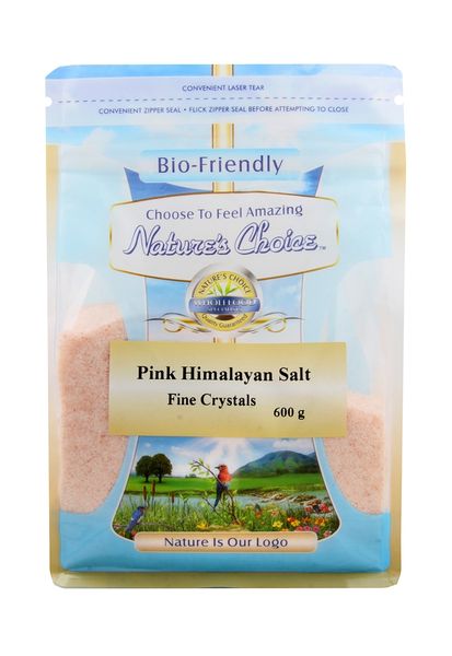 Nature's Choice Pink Himalayan Salt (Fine Crystals) - 600g