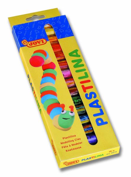 JOVI Plastilina Modelling Clay 15x15g Hs Bx Assorted Colours