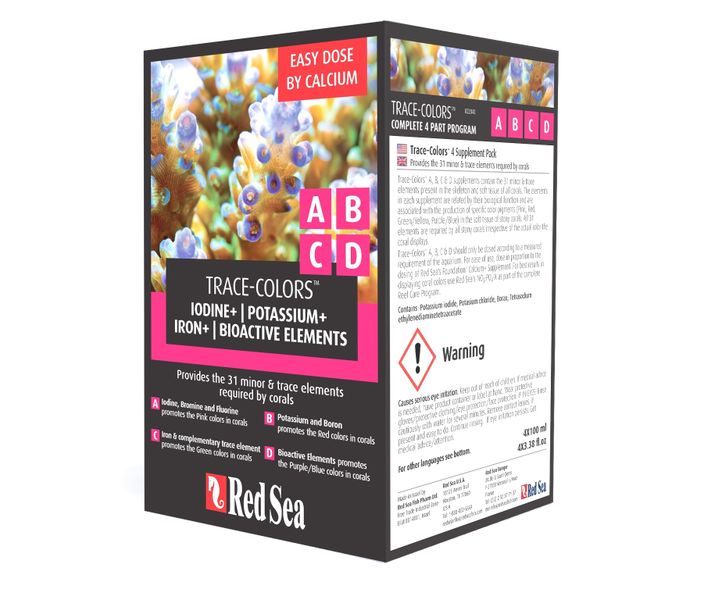 Red Sea Coral Colors Value Pack A B C D - 4x100ml