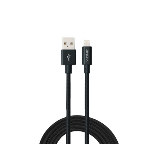 X-ONE Ultra Durable Lightning (MFI) Charging Cable 2m - Black