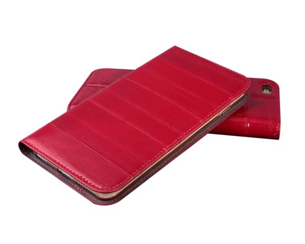 X-ONE Luxurious Genuine Eel Leather Phone Cover for iPhone 6 Plus - Red