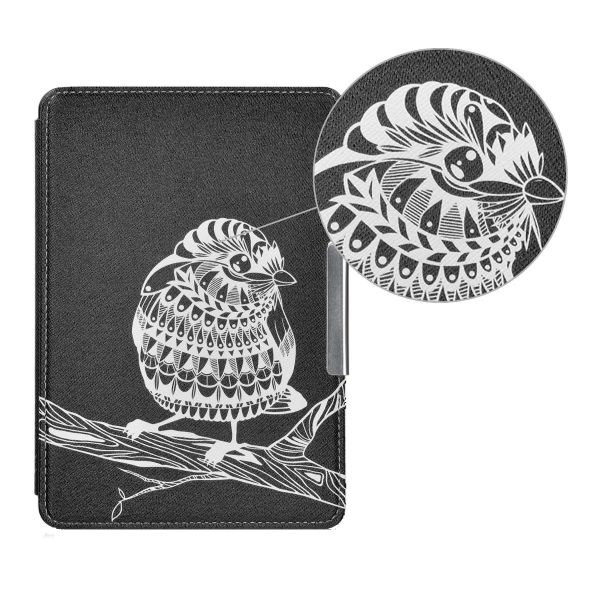 Premium Cover for Kindle Paperwhite Bird Aztec in White &amp; Black - Parallel Import