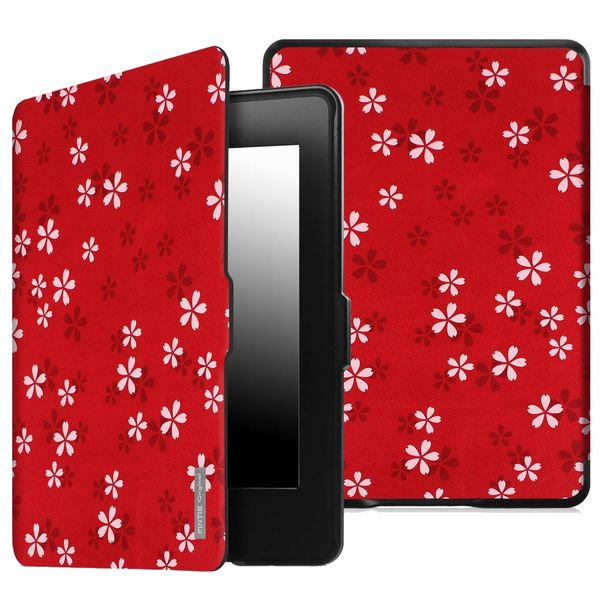 Premium Cover for Kindle Paperwhite - Floral Red (Parallel Import)