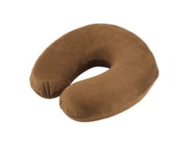 Neck Travel Pillow Micro Beads - Brown