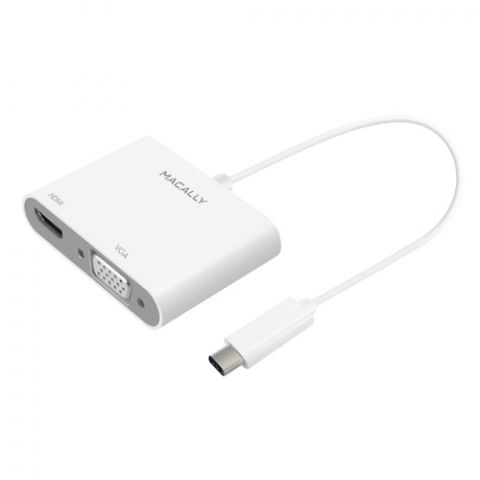 Macally USB-C to VGA and HDMI 4K Adapter