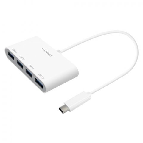 Macally USB-C to 4 Port USB-A Hub