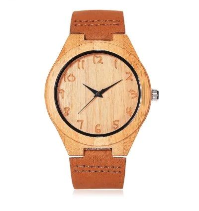 Bosni Wood Quartz Watch - Light Brown