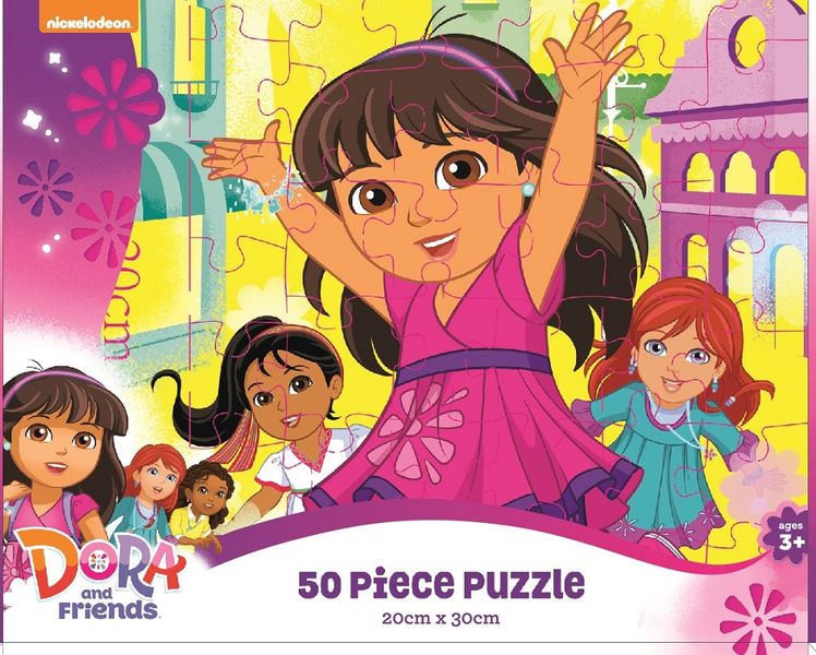 Dora Cardboard Puzzle - 50 Piece
