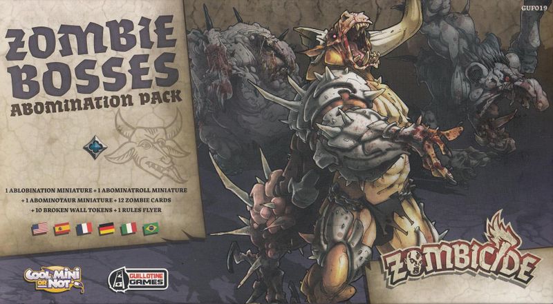 Zombicide Black Plague Zombie Bosses Abomination