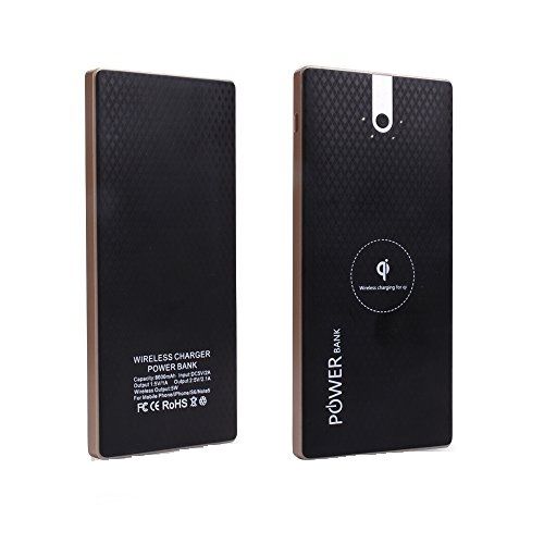 2-in-1 Wireless Smartphone Charger Qi &amp; Powerbank 15 000 mAh - Black