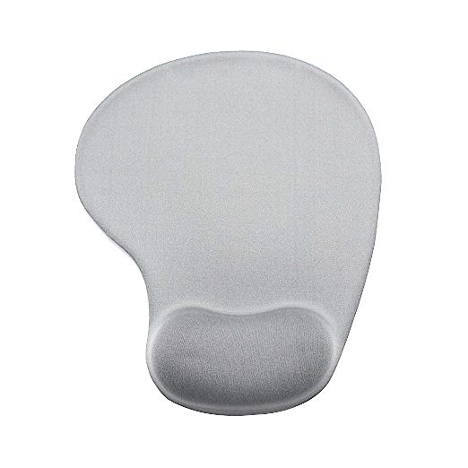 Fabric Mousepad with Gel Wrist Support - Grey