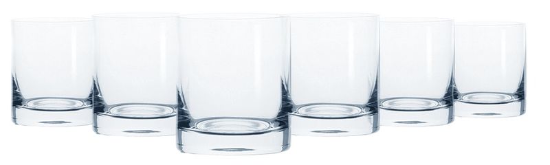 Crane Crystal - Classic Crystal Glass Whiskey Tumbler 280ml - Set of 6