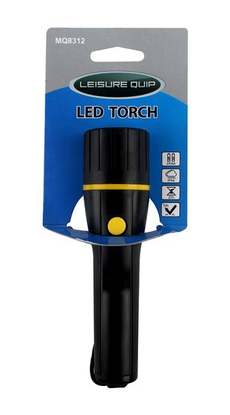 Leisurequip Led Torch Small - Takes 2x "Aa" Batteries - Not Included