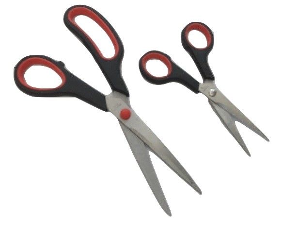 Pack with 2 Pairs of Scissors - Red