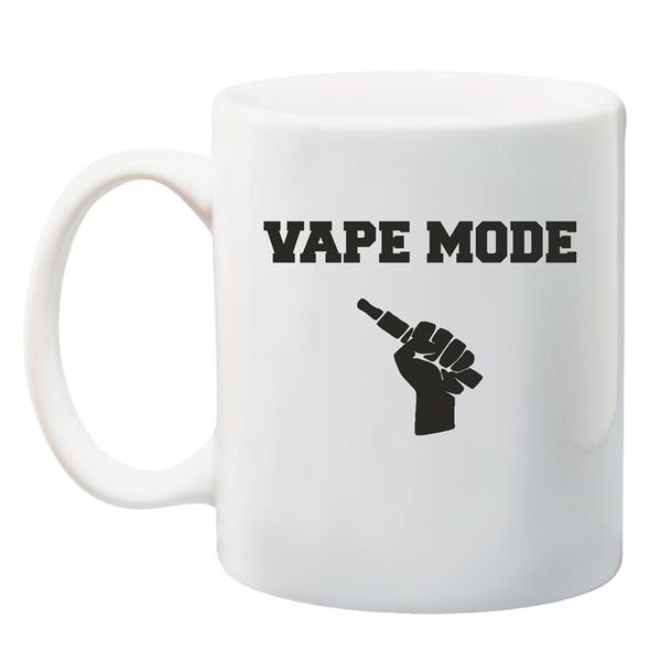 Qtees Africa Vape Mode White Printed Mug