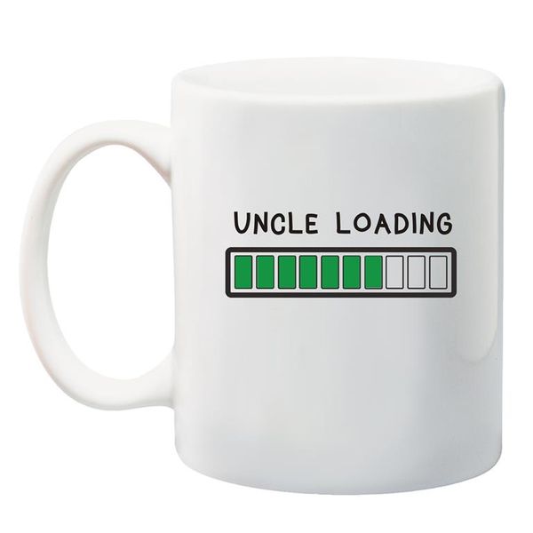 Qtees Africa Uncle Loading White Printed Mug